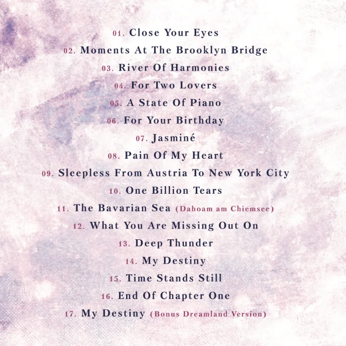 Close Your Eyes - Tracklist